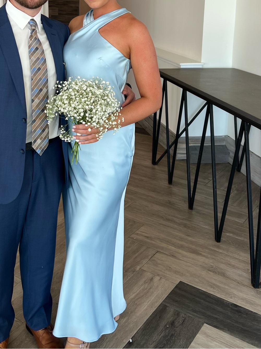 Azazie Sky Blue bridesmaid dress